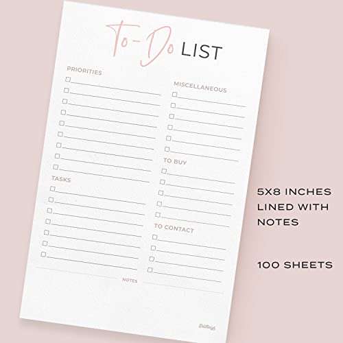 To-Do List Rose Gold Planner Notepad, 5.5 x 8.5 in. (To-Do List)