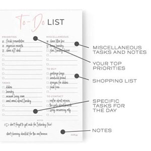 To-Do List Rose Gold Planner Notepad, 5.5 x 8.5 in. (To-Do List)