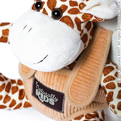 Naturally KIDS Giraffe Backpack, Giraffe Toy for Toddler, Giraffe Stuffed Animal, Giraffe Gifts