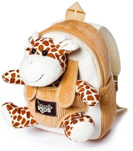naturally kids giraffe backpack, giraffe toy for toddler, giraffe stuffed animal, giraffe gifts