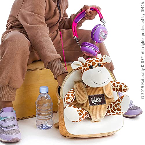 Naturally KIDS Giraffe Backpack, Giraffe Toy for Toddler, Giraffe Stuffed Animal, Giraffe Gifts