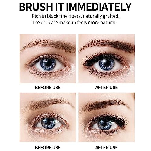 MAEPEOR Colored Mascara 7 Pack Waterproof and Smudgeproof Longlasting Mascara Cruelty Free & Vegan Volume Mascara (7 Colors Set 1)