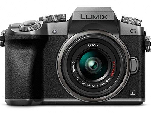 Panasonic LUMIX G7 Mirrorless Camera with 14-42mm f3.5-5.6 II ASPH Lens (Silver, Renewed)