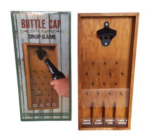 tic tac toe shot glass drinking game, beer bottle opener cap game, his & hers wine cork & beer cap shadow box (bottle cap drop)