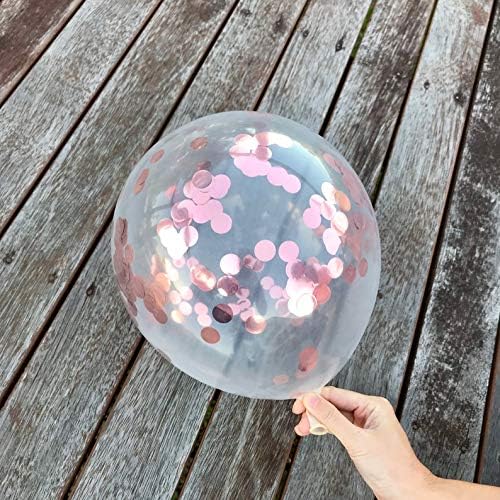 LaVenty Set of 11 Rose Gold PAJAMA PARTY Balloons PAJAMA PARTY Banner Pajama Party Decor Slumber Party Spa Party Balloons