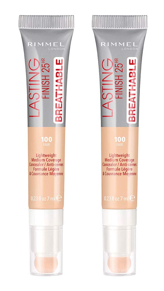 Rimmel Lasting Finish Breathable Concealer, Fair, 0.23 Fl Oz, Pack of 2