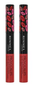 rimmel provocalips lip colour, 750 heart breaker, 0.14 fluid ounce (pack of 2)