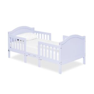 dream on me portland 3 in 1 convertible toddler bed in lavender ice, greenguard gold certified