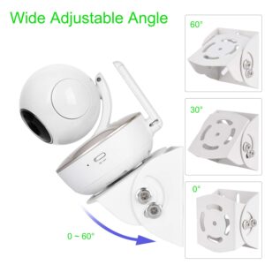 Adjustable Angle Wall Mount Bracket Compatible with Motorola Baby Monitor, Babysense, HelloBaby, VAVA, Arlo and Most Universal Monitors Camera, Aluminum Alloy Material