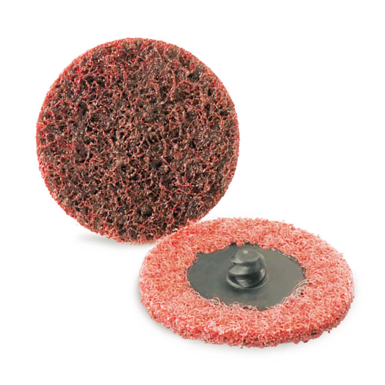 COSPOF 3 Inch Surface Conditioning Discs, 25 Pcs Medium Sanding Discs, Type-R Quick Change and Heat Dissipation (Red-Medium).