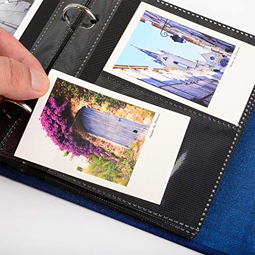 Ablus 100 Pockets Mini Photo Album - Fits for Fujifilm Instax Mini 9 Mini 8 Mini 90 Mini 25, Polaroid Snap PIC-300, Kodak Mini 3-Inch Film（Cobalt blue）