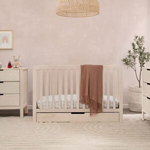 Carter's by DaVinci Colby 4-in-1 Convertible Crib with Trundle Drawer in Washed Natural, Greenguard Gold Certified, Undercrib Storage