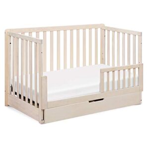 Carter's by DaVinci Colby 4-in-1 Convertible Crib with Trundle Drawer in Washed Natural, Greenguard Gold Certified, Undercrib Storage