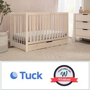 Carter's by DaVinci Colby 4-in-1 Convertible Crib with Trundle Drawer in Washed Natural, Greenguard Gold Certified, Undercrib Storage