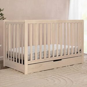 Carter's by DaVinci Colby 4-in-1 Convertible Crib with Trundle Drawer in Washed Natural, Greenguard Gold Certified, Undercrib Storage