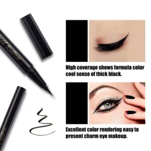 SEILANC Waterproof Liquid Eyeliner Long Lasting&Smudgeproof Eye Liner 2 Packs Precise Eyeliner Pen for All Day with Slim Tip, Black