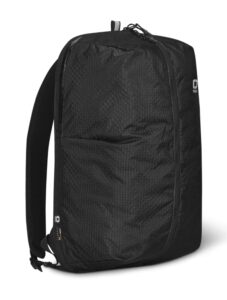 ogio fuse lightweight backpack (20 liter, black, zip top)