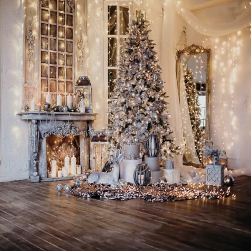 WOLADA Christmas Backdrops for Photography Christmas Backdrop Christmas Photo Backdrop Xmas Backdrops for Photography Holiday Backdrops for Photoshoot Merry Christmas Backdrop 10x10FT 11715