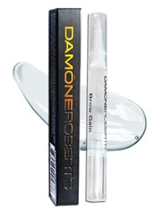 damone roberts brow gain (for lashes too) - "youth in a tube" - the best brow and lash growth serum - made in the usa - vegan