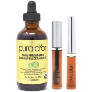 pura d'or organic jamaican black castor oil, natural smoky scent