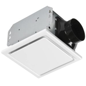 homewerks 7140-110 bathroom fan ceiling mount exhaust ventilation, 2.5 sones, 110 cfm, white