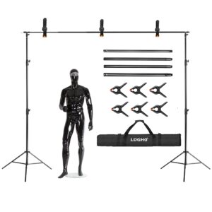 8.5 x 10ft/2.6 x 3m background stand support system kit with carrying case for clamps and canvas,for photo video shooting
