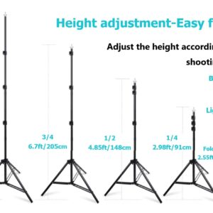 8.5 X 10FT/2.6 X 3M Background Stand Support System Kit with Carrying Case for Clamps and Canvas,for Photo Video Shooting