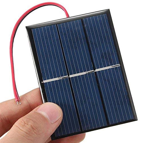 GTIWUNG Set of 4 Pieces 1.5V 0.65W 60X80mm Micro Mini Solar Panel Cells for Solar Power Energy, DIY Home, Science Projects - Toys - Battery Charger