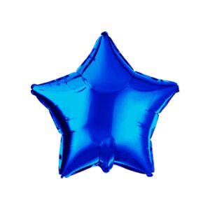 blue star balloon 18 inches foil balloons mylar helium balloons for birthday party wedding baby shower decorations, pack of 20