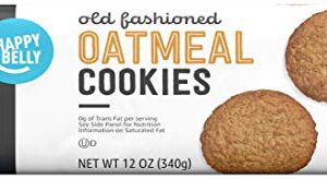 Amazon Brand - Happy Belly Old Fashioned Oatmeal Cookies, 12 ounce (Pack of 1)