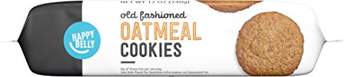 Amazon Brand - Happy Belly Old Fashioned Oatmeal Cookies, 12 ounce (Pack of 1)