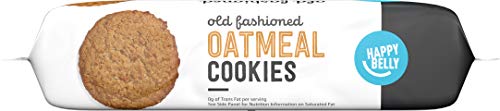 Amazon Brand - Happy Belly Old Fashioned Oatmeal Cookies, 12 ounce (Pack of 1)