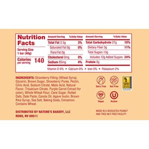 Nature's Bakery Oatmeal Crumble Strawberry Bars, 1.41 Oz, 6 Ct