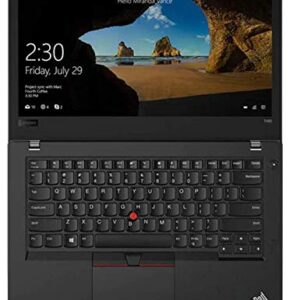 Lenovo ThinkPad T480 14 Inch FHD Laptop, Intel Quad Core i5-8350U, 16GB RAM, 500GB Solid State Drive, Fingerprint, W10P (Renewed)