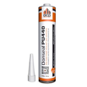 DCP Donseal PU440 Concrete Sealant - Paintable Concrete Expansion Joint Filler - Non-sag Polyurethane Caulk for Joints & Walls - Grey Concrete Sealer 10.1 fl. oz Cartridge