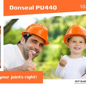 DCP Donseal PU440 Concrete Sealant - Paintable Concrete Expansion Joint Filler - Non-sag Polyurethane Caulk for Joints & Walls - Grey Concrete Sealer 10.1 fl. oz Cartridge