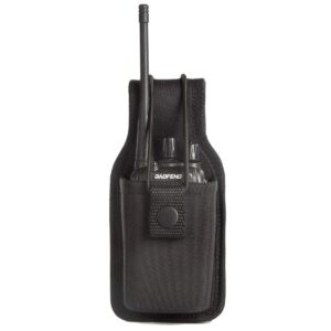 luiton radio holder radio holster baofeng case two way radio pouch for walkie talkies nylon holster for motorola kenwood icom hyt arcshell baofeng uv5r uv82 888s f8hp retevis(1 pack)