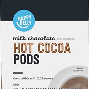 Amazon Brand - Happy Belly Hot Cocoa Pods, Milk Chocolate, 24 Count, Pack of 1