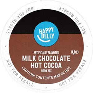 Amazon Brand - Happy Belly Hot Cocoa Pods, Milk Chocolate, 24 Count, Pack of 1