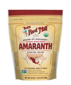 bob's red mill organic amaranth flour, 18 oz