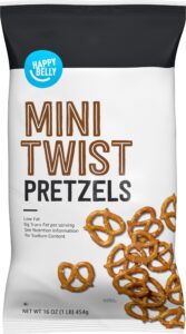 amazon brand - happy belly mini twist pretzels, 1 pound (pack of 1)