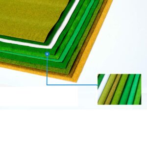 NWFashion 13"x39" Artificial Craft Model Grass Mat DIY Decoration for Scenery Lawn Moss,Not for Garden(Deep Green)