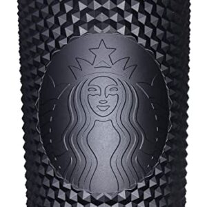 Starbucks Fall 2019 Matte Black Studded Plastic Tumbler Cold Cup Limited Edition 24 oz