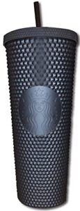 starbucks fall 2019 matte black studded plastic tumbler cold cup limited edition 24 oz