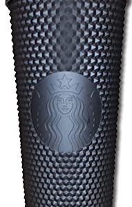 Starbucks Fall 2019 Matte Black Studded Plastic Tumbler Cold Cup Limited Edition 24 oz