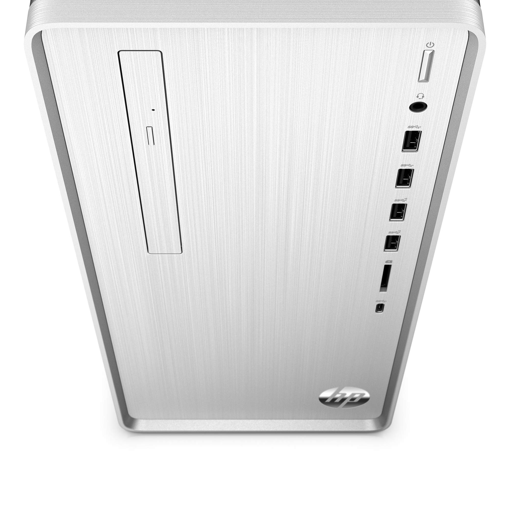 HP Pavilion Desktop Computer, AMD Ryzen 5 3400G, 12GB RAM, 512 GB SSD, Windows 10 (TP01-0040, Silver)