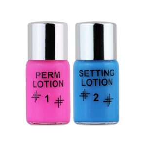 beauticom premium dolly's lash wave lotion bottles (#1 perm curling lotion & #2 setting lotion) | qty: 2 bottles (1 of each agent)