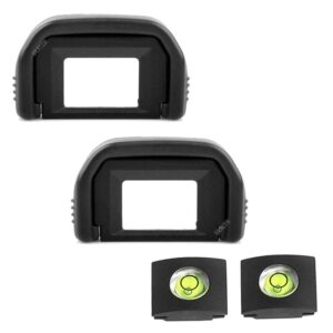 t3i t2i eyepiece eyecup viewfinder eye cup for canon eos rebel t7 t7i t6i t6s t6 t5i t5 t4i t3i t3 t2i t1i t100 xsi xti xt sl3 sl2 sl1 camera (2-pack), ulbter ef eyecup with hot shoe cover (ef)