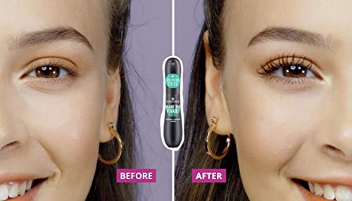 essence | What the Fake! Volumizing & Lengthening Fiber Mascara | Paraben Free | Cruelty Free (Pack of 1)