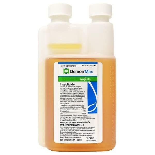 Quality Chemical Demon Max EP Insecticide 25.3% Cypermethrin - 1 Pint - Makes 32 gallons of Finished Solution